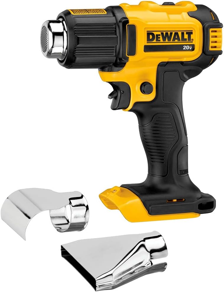 DeWalt 20V MAX cordless heat gun with nozzle attachments